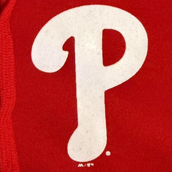 Philadelphia Phillies Majestic Bold Red 3XL Zip Up Hoodie Jacket - Picture 4 of 6